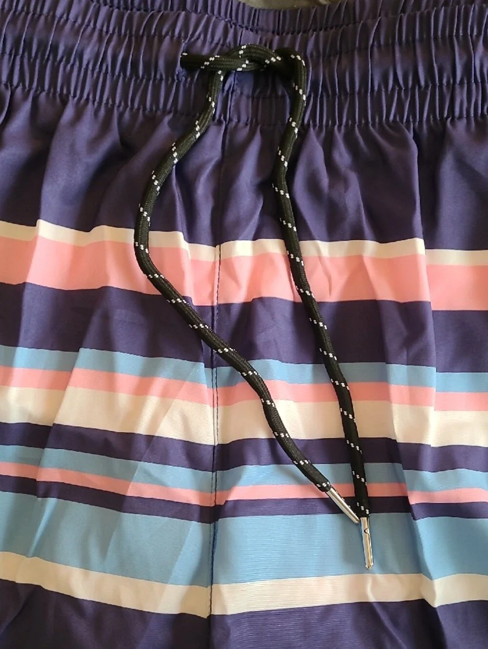 Purple Stripe Men's Swim Shorts